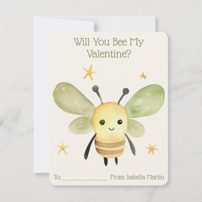 Cute Kids Classroom kommer du att bli min Valentin Julkort (Framsida)