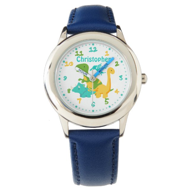 Cute Kids Dinosaur-Personlig Armbandsur (Framsida)