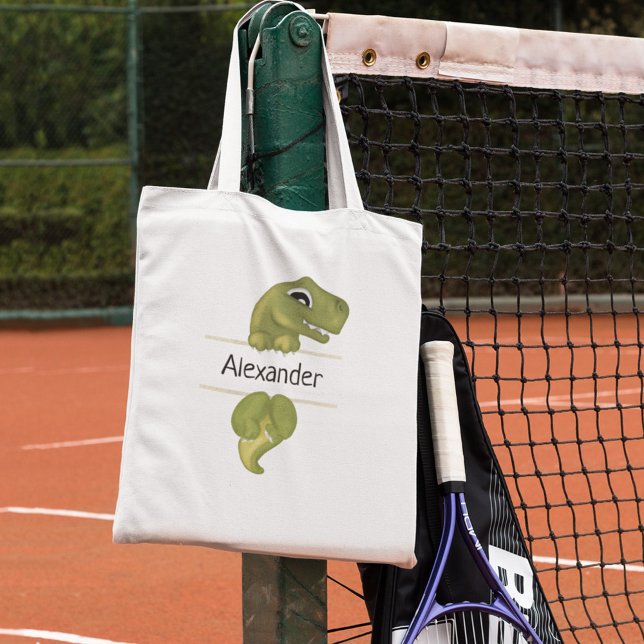 Cute Kids Dinosaur-Personlig Tygkasse (Skapare uppladdad)