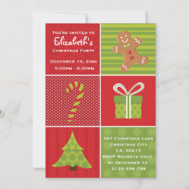 Cute Kids Festic jul Party Inbjudningar