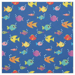Cute Kids Fiske Baby Nursery Tropical Aquarium Tyg