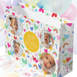 Cute Kids Gult 1: a födelsedagarns regnbågsfoto