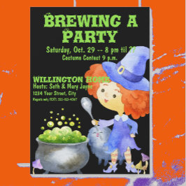 Cute Kids Halloween Costume Party-inbjudan Inbjudningar
