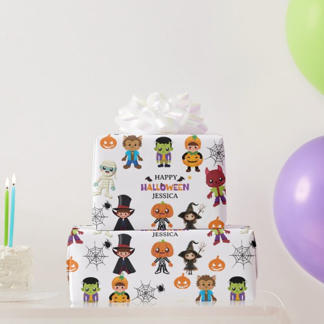 Cute Kids Halloween Costume Party Presentpapper (Festgåvor)