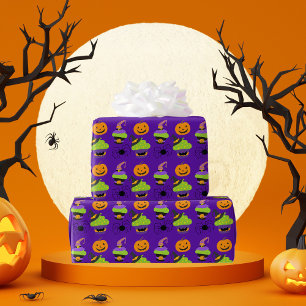 Cute Kids Halloween Lila Presentpapper