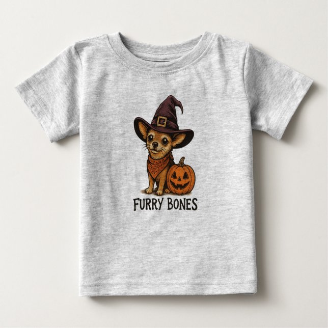 Cute Kids Halloween Shirt Chihuahua T Shirt (Framsida)
