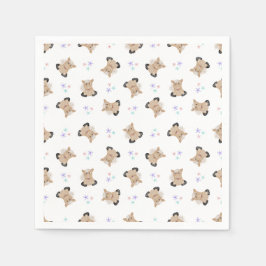 Cute Kids Horse Barnyard Boskap Pappersservett