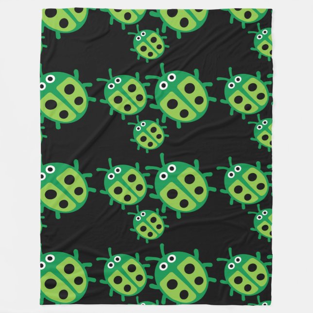 Cute Kids ladybird Family Fleecefilt (Framsidan)
