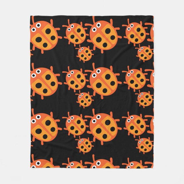 Cute Kids ladybird Family Fleecefilt (Framsidan)