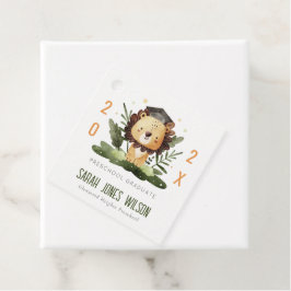 Cute Kids Lejon Foliage Anpassningsbar Preschool S Gåvor Etiketter