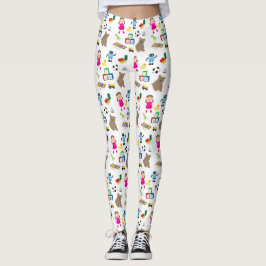 Cute Kids Leksak Mönster Leggings