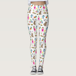 Cute Kids Leksak Mönster Leggings