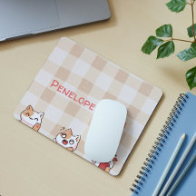 Cute Kids Personalizable Namn Manga Tecknad Cat