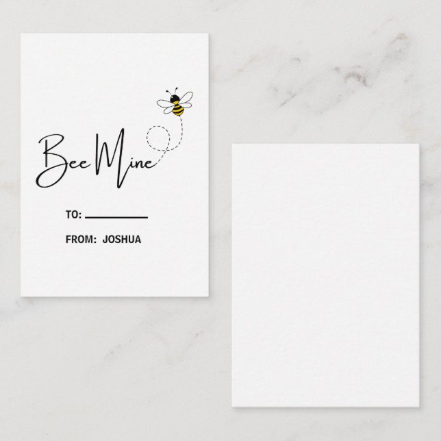 Cute Kids Personlig Valentine Anteckningskort (Fram/baksida)