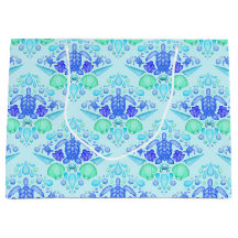 Cute Kids Tropical Blue Ocean Sea Turtle