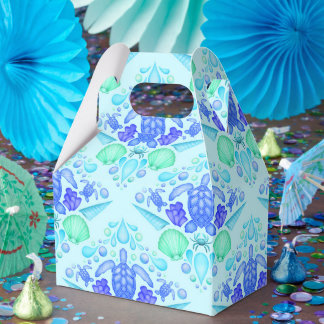 Cute Kids Tropical Blue Ocean Sea Turtle Presentaskar