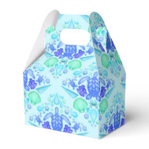 Cute Kids Tropical Blue Ocean Sea Turtle