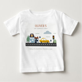 Cute Kids Urban Fordon Cars Road vid vilken ålder T Shirt