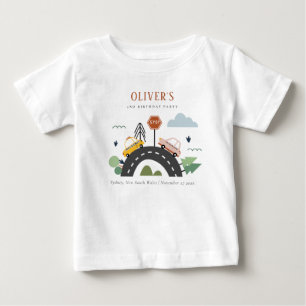 Cute Kids Urban Fordon Cars Road vid vilken ålder T Shirt