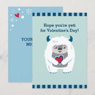 Cute Kids Valentine Monster Julkort