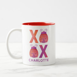 Cute Kids Valentines day-kaffe Mugg