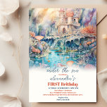 Cute Kids Watercolor Onder Sea 1:a födelsedagen Inbjudningar<br><div class="desc">Luta upp en magisk undervattenssfär med vår "under Sea 1st Birthday Party bjudande". Lägg dina gäster i en spännande värld full av ett livskraftigt marint liv, lekfulla delfiner och charmande havslevande varelser. Utforskningstekniken fångar kärnan i ett äventyr under vattnet och anger perfektens ton för ett glatt firande. Inbjudan, som utformats...</div>