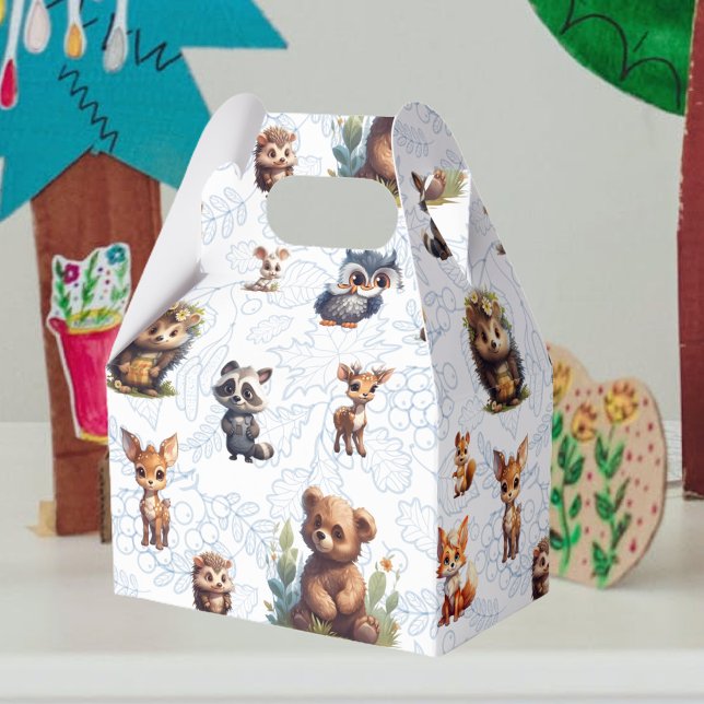 Cute Kids Woodland Animals Mönster Presentaskar (Skapare uppladdad)