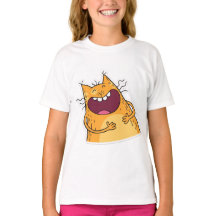 Cute,kille,T,kitten,roligt,katt T-Shirt