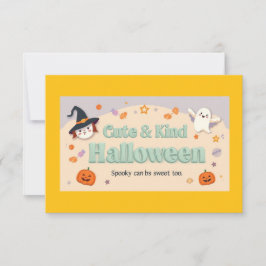 “Cute & Kind Halloween” Kollektion Inbjudningar