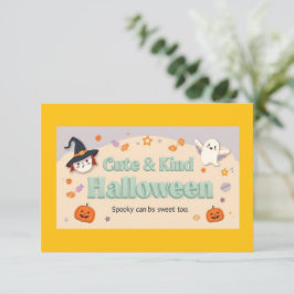 "Cute & Kind Halloween" Kollektion Inbjudningar