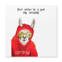 Cute, Kind, Roligt Mamma Llama, Behålla Tining Mag