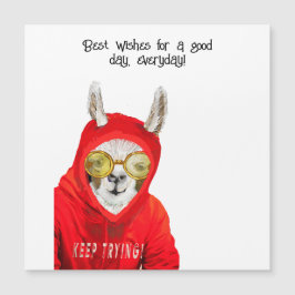 Cute, Kind, Roligt Mamma Llama, Behålla Tining Mag