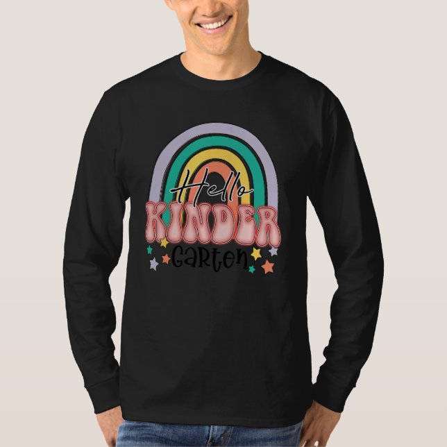 Cute kindergarten crew Mermaid style for kindergar T Shirt (Framsida)