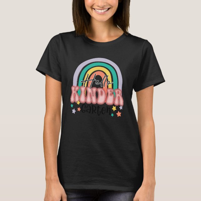 Cute kindergarten crew Mermaid style for kindergar T Shirt (Framsida)