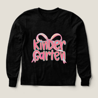 Cute Kindergarten-design med menyfliksområdet T Shirt
