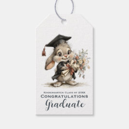  Cute Kindergarten Graduation Bunny Design Presentetikett