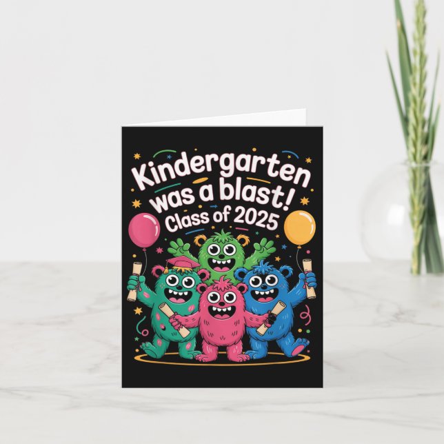 Cute Kindergarten Studenten Cl på 2025 Grad Kort (Framsida)