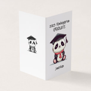 Cute Kindergarten Studenten Panda Kort