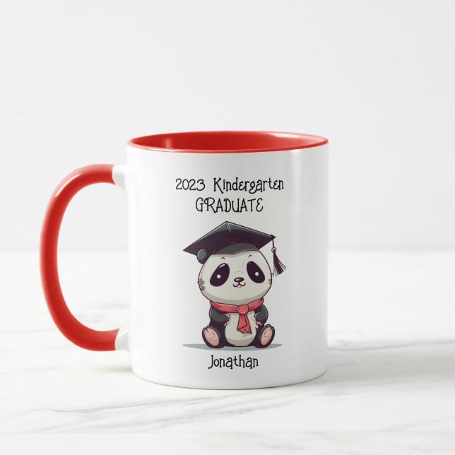 Cute Kindergarten Studenten Panda Mugg (Vänster)