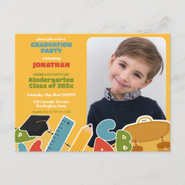 Cute Kindergarten-Studentfest-inbjudan Vykort