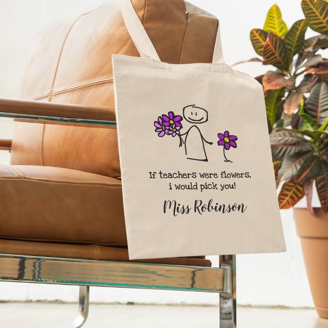 Cute Kindergarten Teacher Gift Tygkasse (Skapare uppladdad)