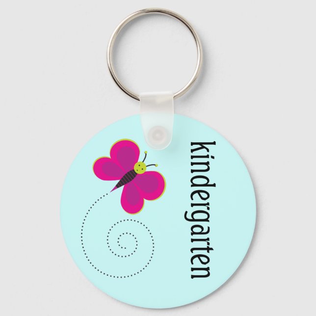 Cute Kindergarten Teacher Keychain Nyckelring (Framsida)