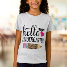 Cute Kindergarten Tee Back to school Shirt