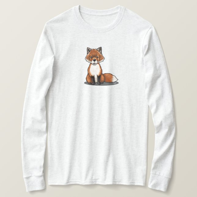 Cute KiniArt FoxT-Shirt T Shirt (Design framsida)
