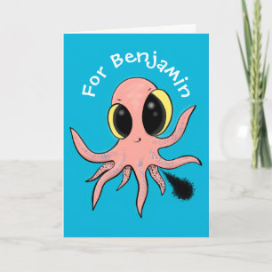 Cute, kinkig baby-tecknad kort