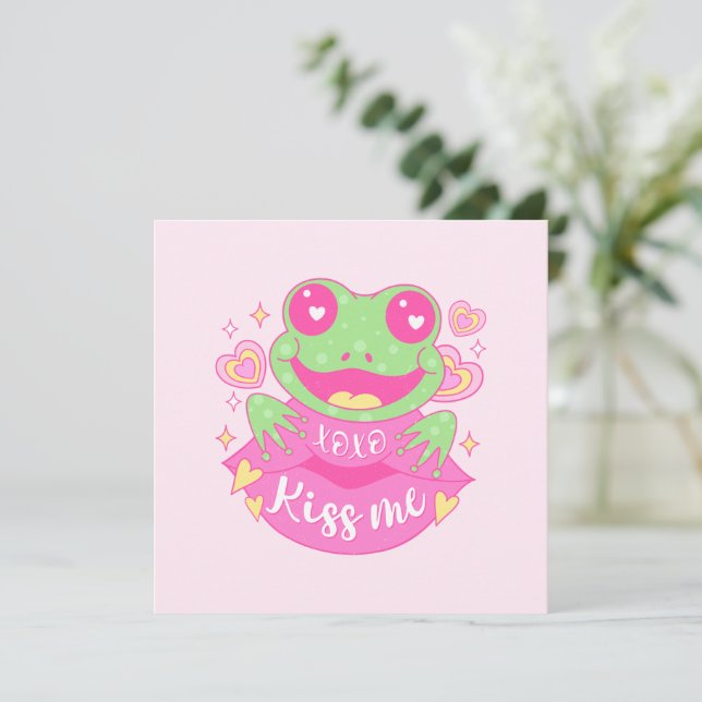 Cute Kiss Me Frog - Xoxo (Stående Fram)