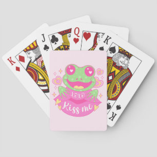 Cute Kiss Me Frog - Xoxo Casinokort