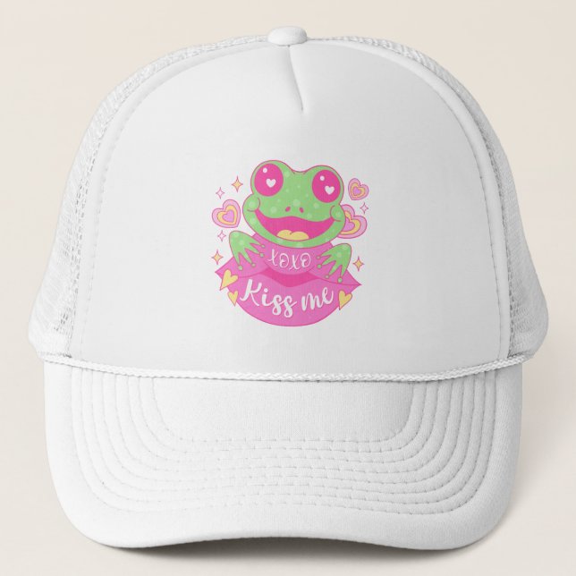 Cute Kiss Me Frog - Xoxo Keps (Framsida)