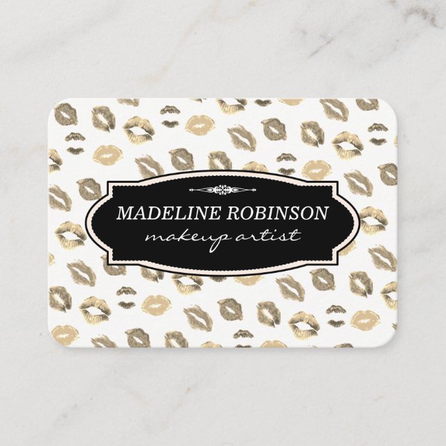 Cute Kiss Mönster / Möte Tidsbeställning Kort (Framsida)