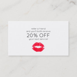 Cute Kissing Läppar Customer Referral